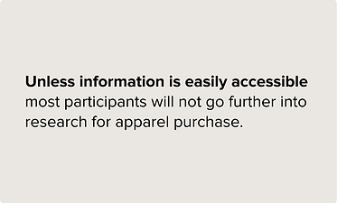 Insight 1: convenience and aesthetics triumph over sustainability in apparel purchasing decisions