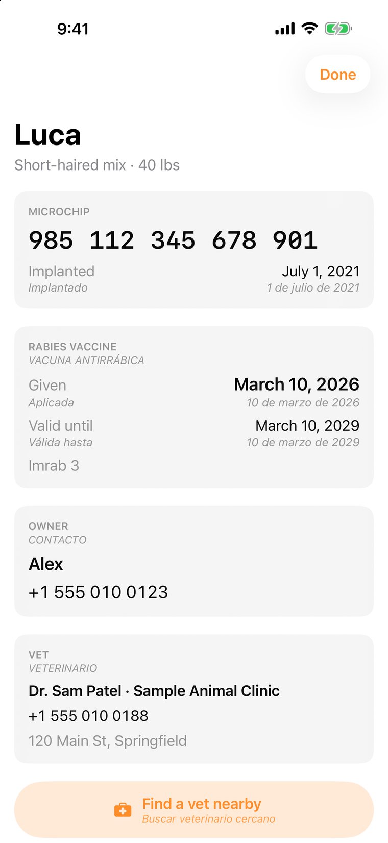 Travel card
